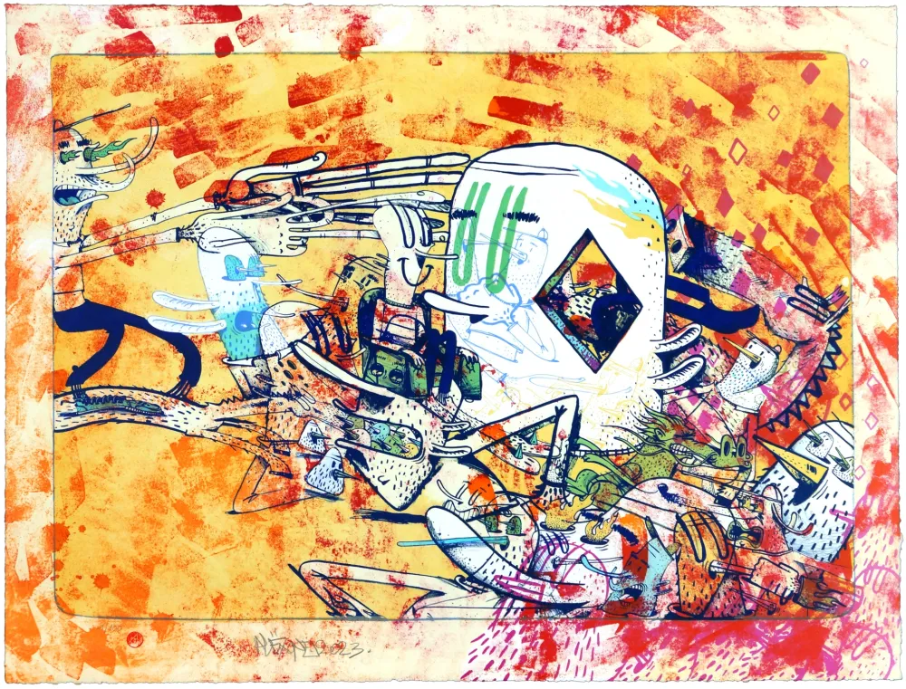 Литография Dizac - Sans titre