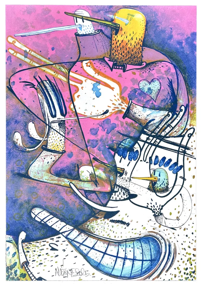 Литография Dizac - Sans titre 3