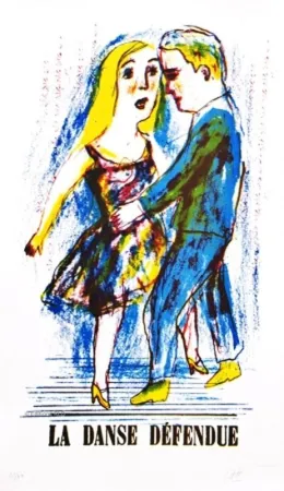 Литография Dutertre - Danse Défendue