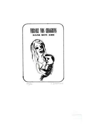 Литография Dutertre - Versez vos chagrins