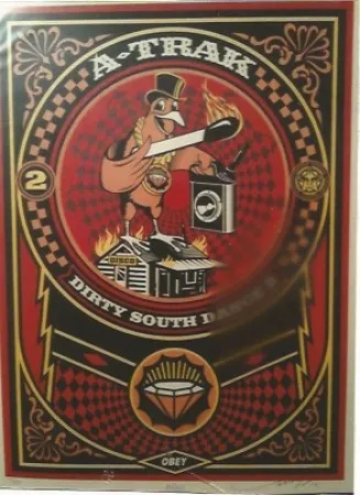 Сериграфия Fairey - A-Trak Dirty South Dance 2 (A-Trak)