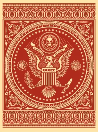 Сериграфия Fairey - Presidential Seal Red 