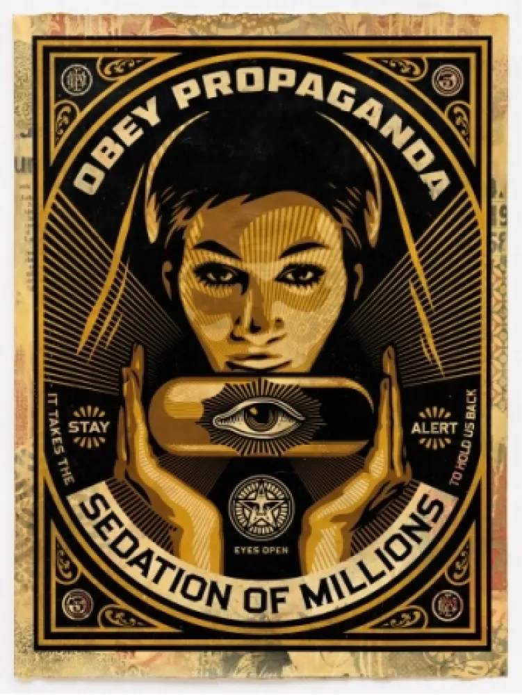 Сериграфия Fairey - Sedation Pill HPM