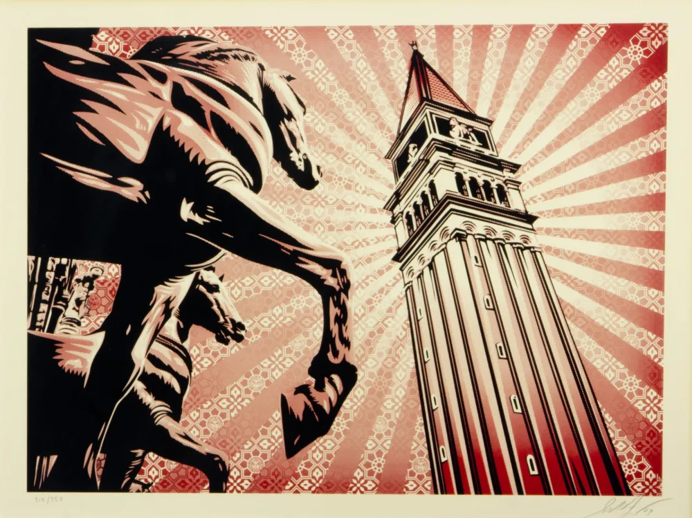 Сериграфия Fairey - ST. MARKS HORSES