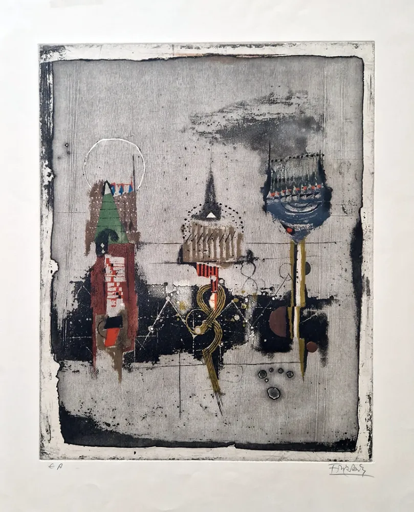 Офорт Friedlaender - Trois Fleurs