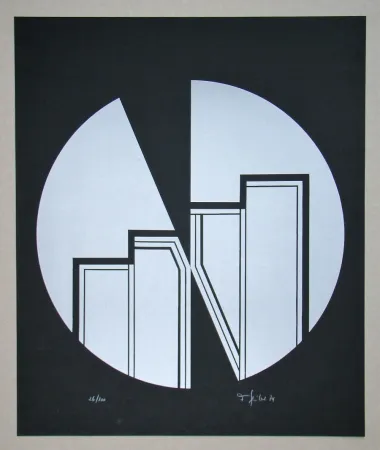 Линогравюра Geiler - Concrete-constructive Composition