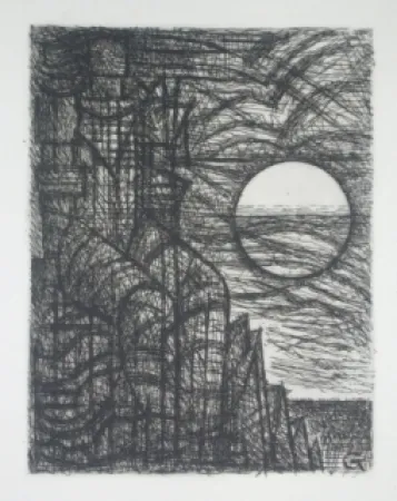 Гравюра Сухой Иглой Gromaire - Memento du vivant