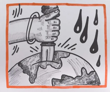 Литография Haring - Against all Odds, 1990