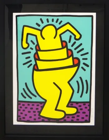 Сериграфия Haring - Cup Man