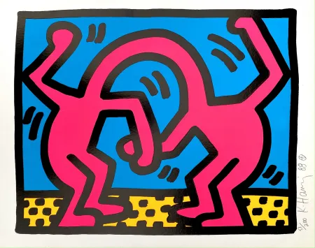 Сериграфия Haring - Pop Shop II, D