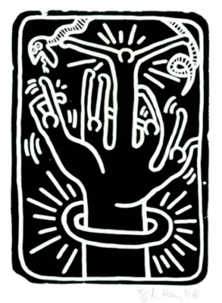 Литография Haring - Stones  #1
