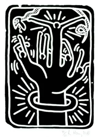 Литография Haring - Stones  #1
