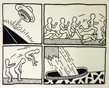 Сериграфия Haring - The Blueprint Drawings #3