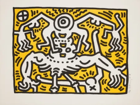 Литография Haring - Untitled