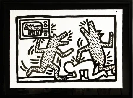 Литография Haring - Untitled (3)
