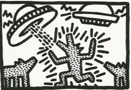 Литография Haring - Untitled 4