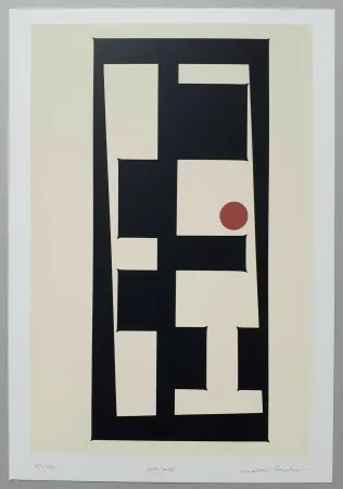 Сериграфия Huber - Rechtecke und Kreis