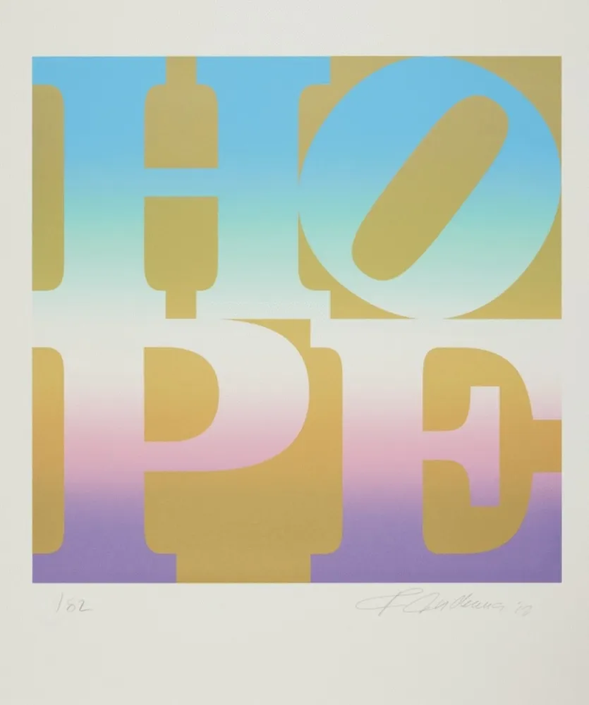 Сериграфия Indiana - Four Seasons of Hope: Spring (Gold)