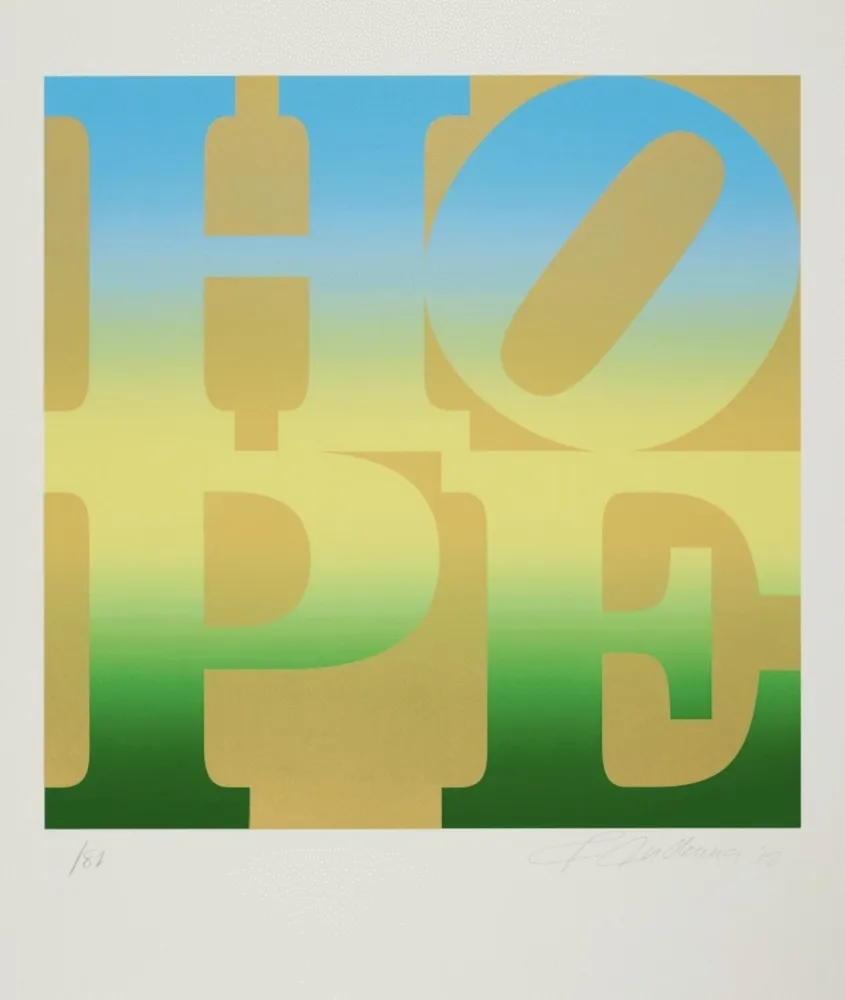 Сериграфия Indiana - Four Seasons of Hope: Summer (Gold)