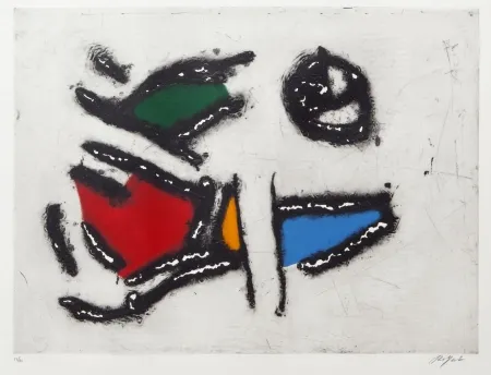 Акватинта Jacobsen - La Seine - Les poissons