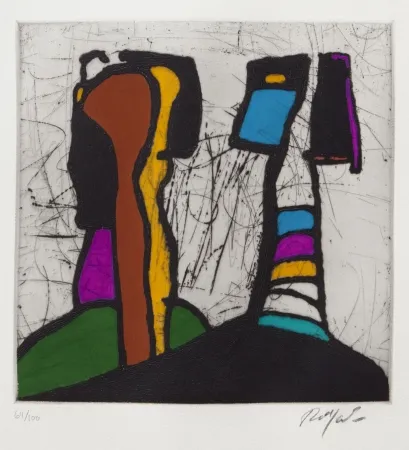 Гравюра Сухой Иглой Jacobsen - Petit personnage I