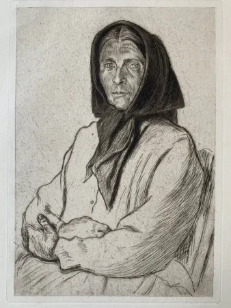 Гравюра Jeanniot - Paysanne