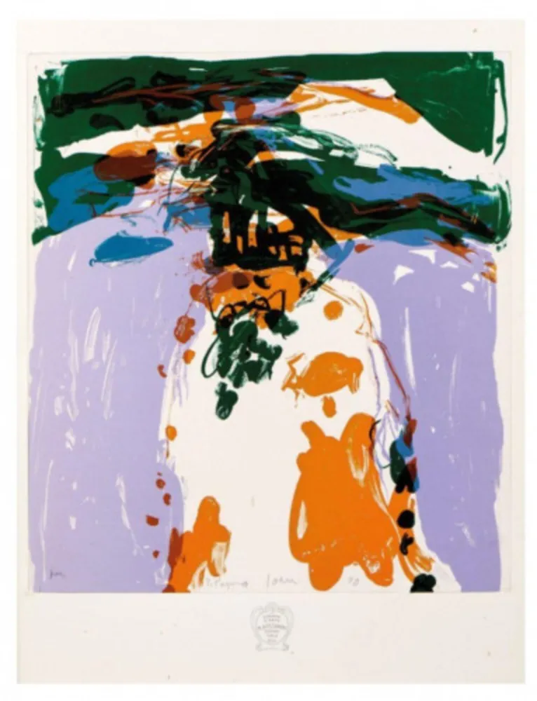 Литография Jorn - Lithographie couleur