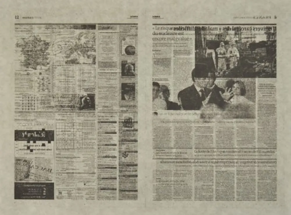 Литография Kassay - Untitled 5/7 (Le Monde)