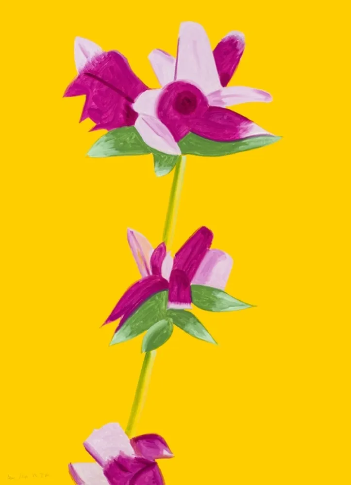 Сериграфия Katz - Azaleas on Yellow