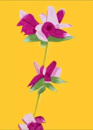 Многоэкземплярное Произведение Katz - Azaleas on Yellow