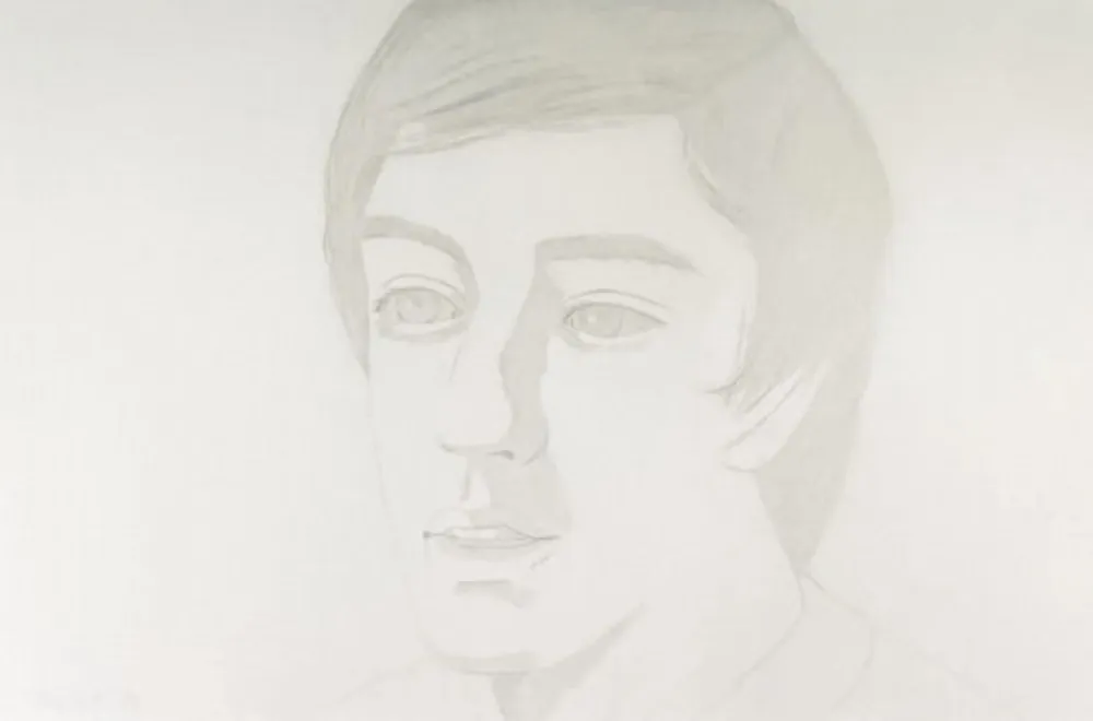 Офорт И Аквитанта Katz - Vincent with Open Mouth