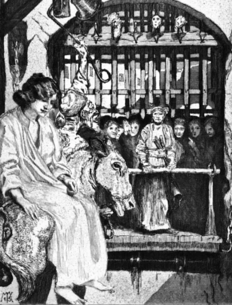 Офорт И Аквитанта Klinger - Davanti alla porta