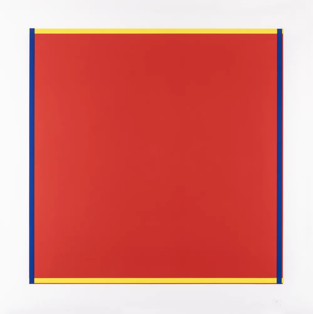 Сериграфия Knoebel - Rot, Gelb, Weiss, Blau 04