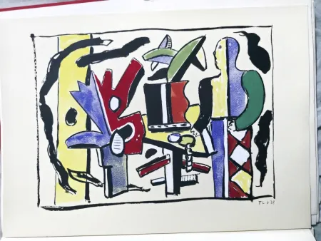 Трафарет Leger - Fernand Léger, L'Artiste dans le Studio pochoir