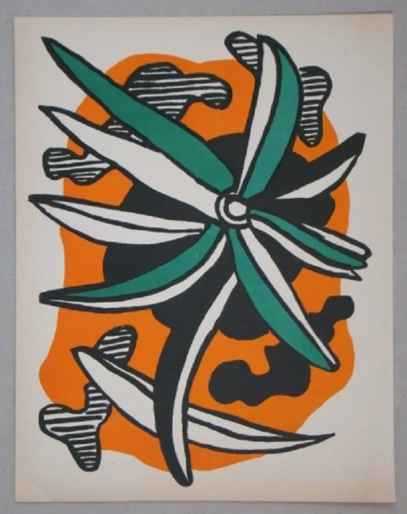 Литография Leger - La fleur