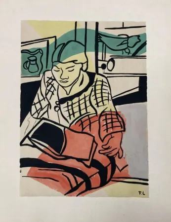 Литография Leger - La lecture (Woman Reading)