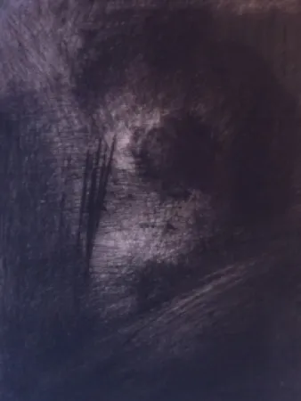 Гравюра Leroy  - En Hauteur sur un lit sombre en diagonale