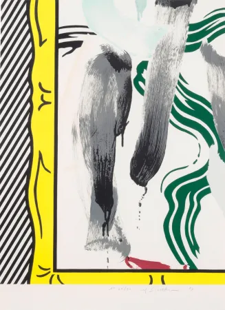 Литография Lichtenstein - Against apartheid