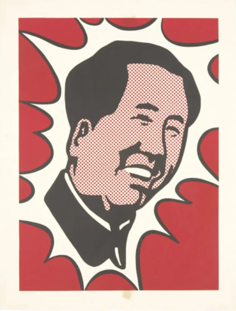 Литография Lichtenstein - Mao