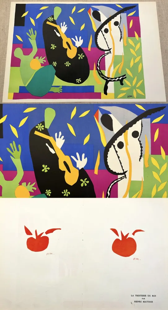 Литография Matisse - LA TRISTESSE DU ROI. Lithographie (Tirage original de 1952-1953)