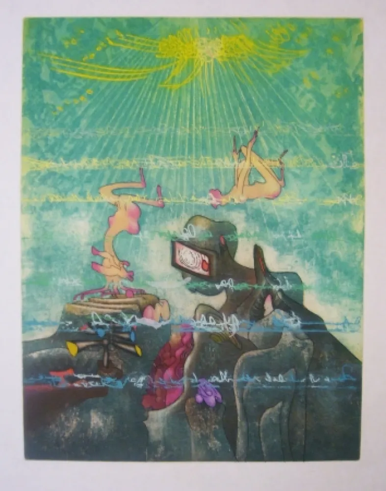 Офорт И Аквитанта Matta - Epaisseur de haut-mer