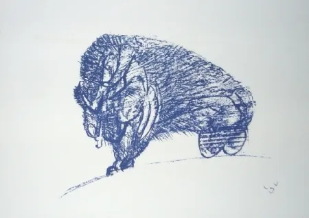 Литография Matta - Il Bisonte