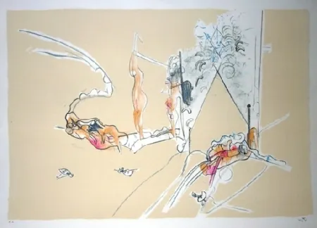 Литография Matta - La promenade de Venus