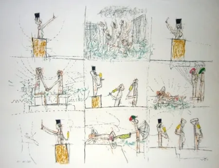 Литография Matta - L'anti-procès