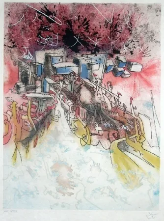 Офорт И Аквитанта Matta - Le palais d'hiver