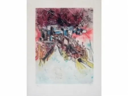 Офорт И Аквитанта Matta - Le palais d'hiver (from hom'mère 3°)