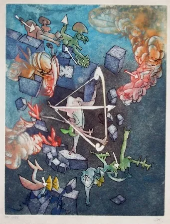 Офорт И Аквитанта Matta - Les prétendants