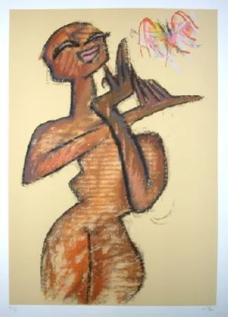 Сериграфия Matta - Nu debout