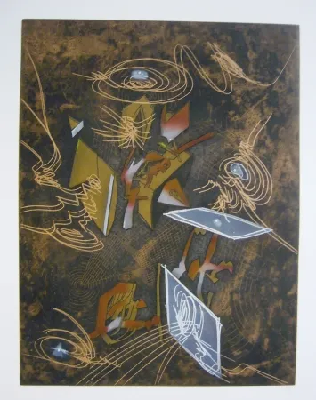 Офорт И Аквитанта Matta - Sans titre