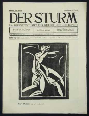 Гравюра На Дереве Mense - Figur (Figure)